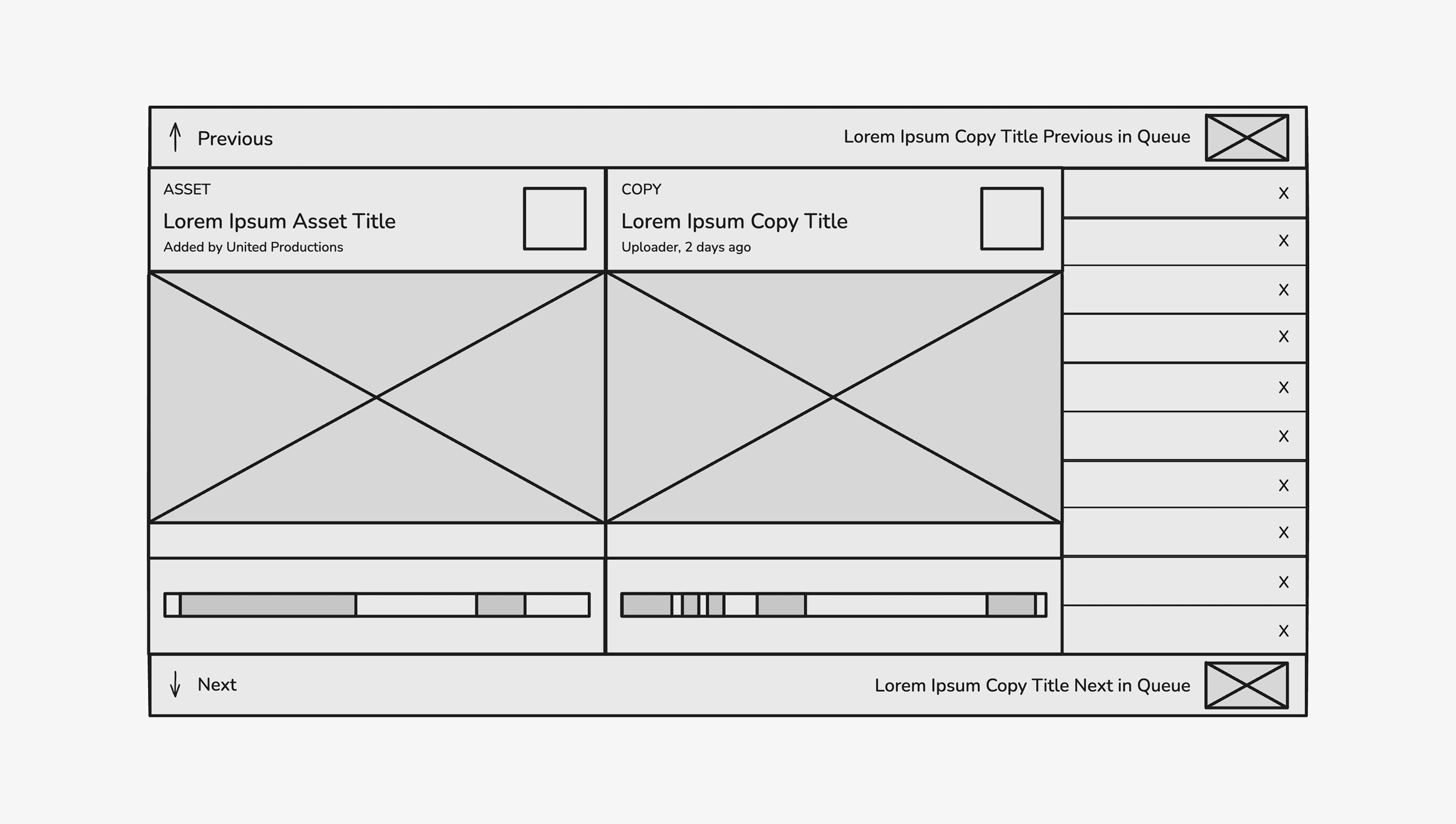 Concept sketch for the updated match detail modal