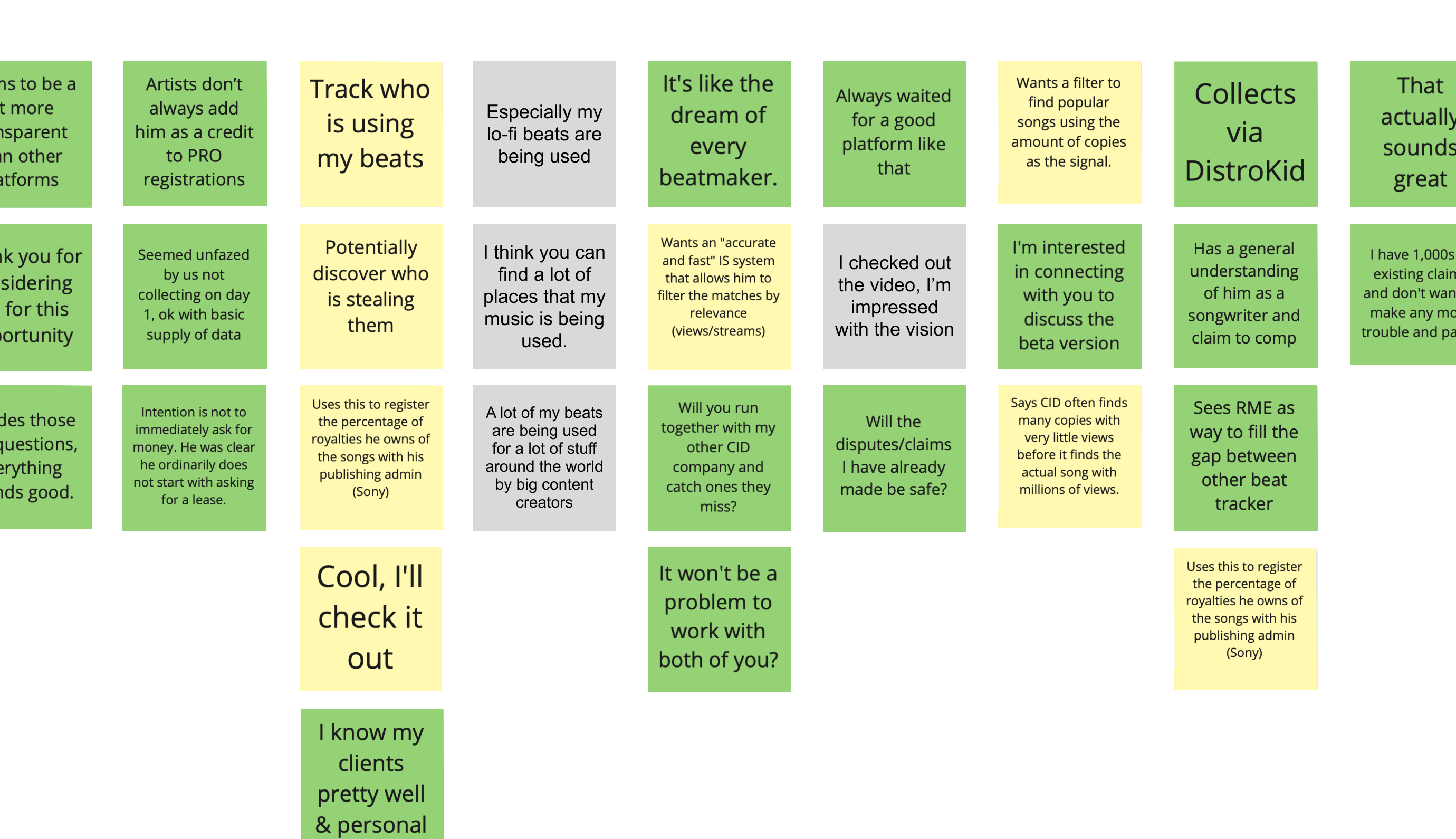 Customer research synthesis